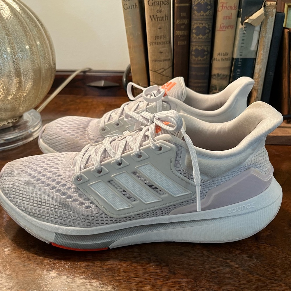 adidas White and Orange Athletic Shoes
